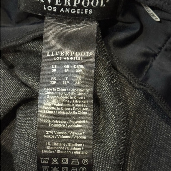 Stylish Gray pull on Wide-Leg Pants Liverpool 0P EUC - Picture 4 of 5